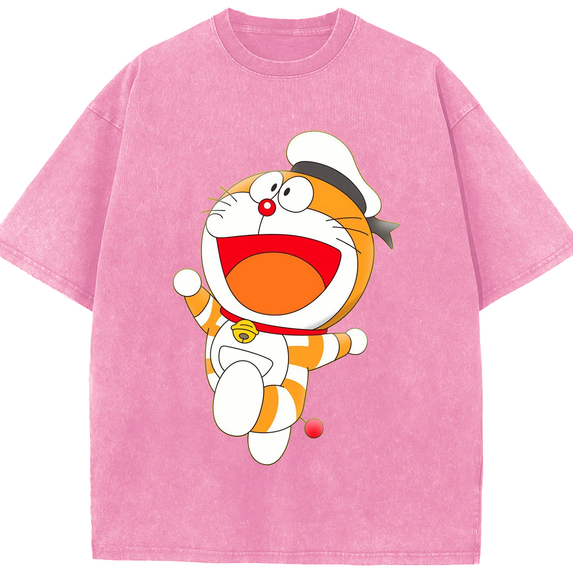 （画像用） ドラえもん Doraemon 綿100% ヴィンテージ風 半袖Tシャツ（フロントプリント）